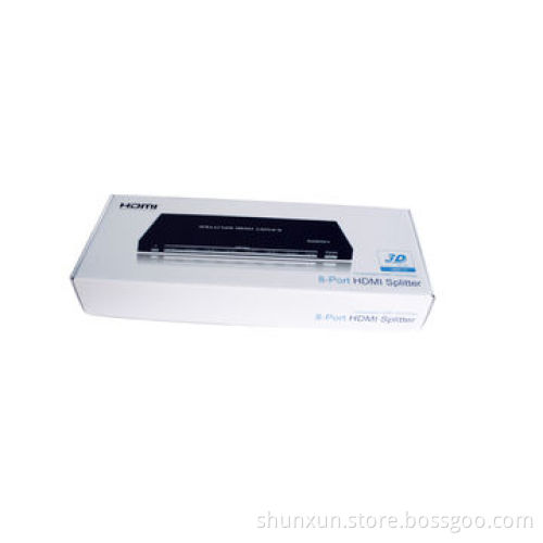 1x8 HDMI Splitter, 1-in-8 Out, Supports 3D at 1,080p